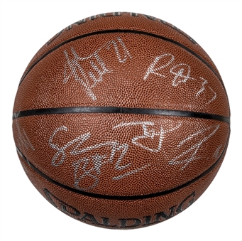 2009-10 World Champion Los Angeles Lakers Team Signed Basketball With 13 Signatures (Letter of Provenance & JSA)